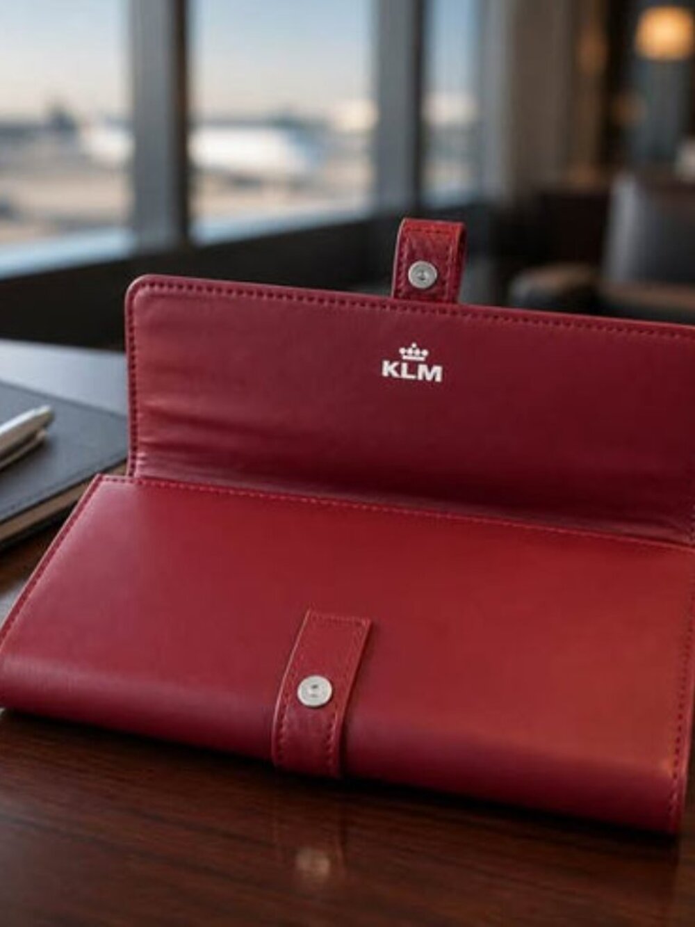 KLM Jan Taminiau Burgundy Clutch - Picture 3 of 4